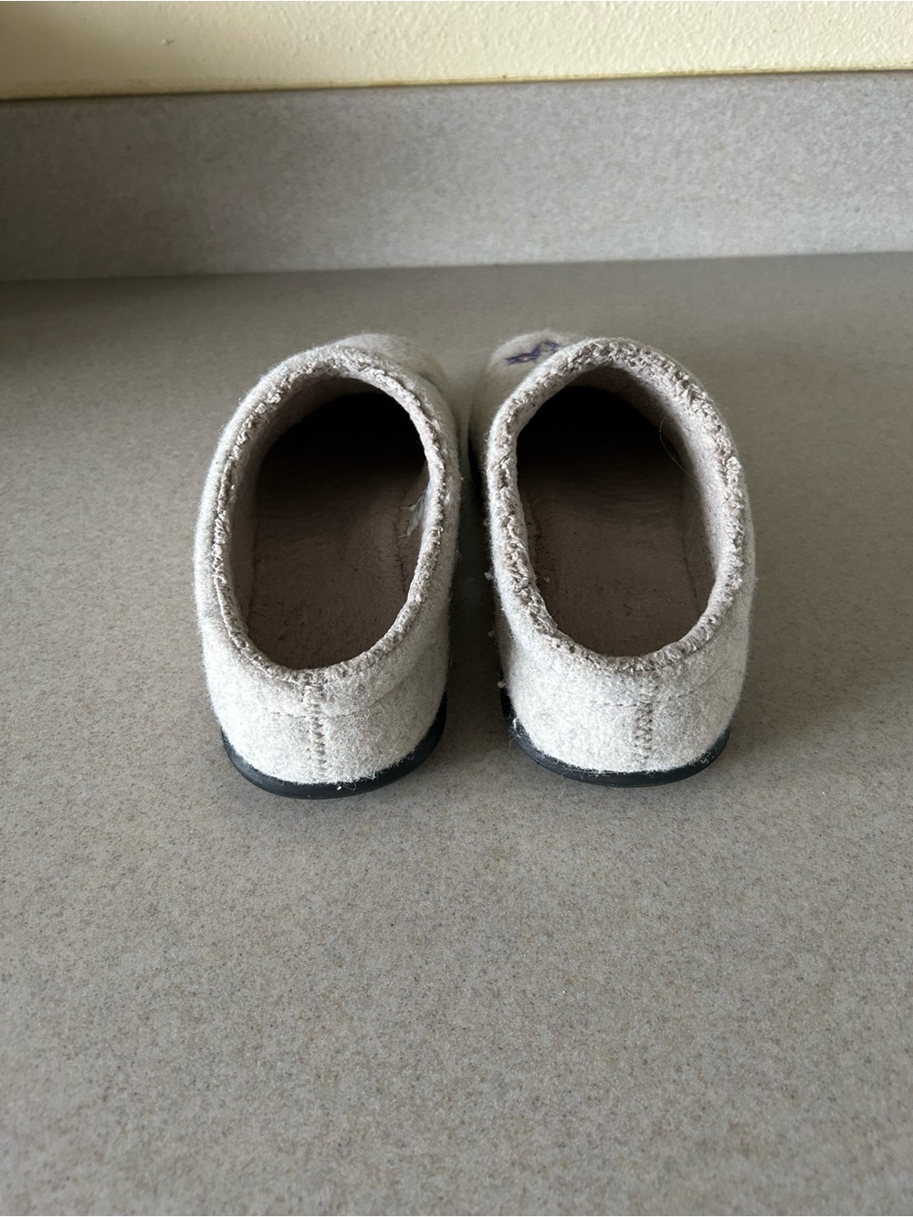 LL Bean Womens Daybreak Scuff Spring Floral Motif Slippers Size 9 M Wool Boho - Picture 4 of 6